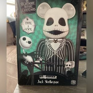 Jack Skellington 400% 100% Bearbrick Be@rbrick Nightmare Disney Halloween
